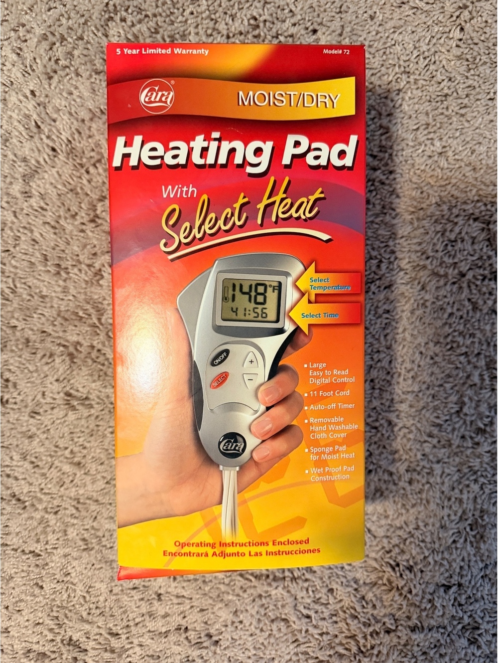 ~Cara Select Heat Heating Pad NIB